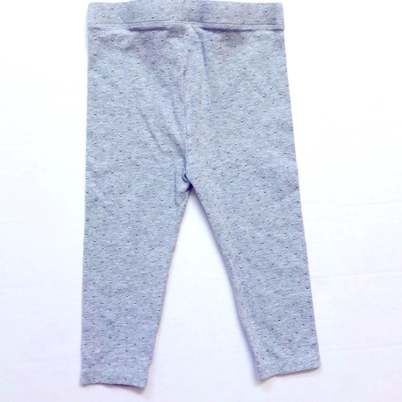Joe Fresh Grey/Silver Dot Leggings, Size 18-24M - Picture 4 of 5